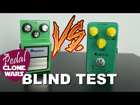 Tube Screamer TS9 VS Joyo Vintage Overdrive - Blind Test - Pedal Clone Wars Ep.1