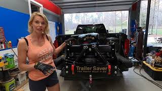 Can My Wife Install a 300 pound 5th Wheel Hitch SOLO?  Attempting to install Trailer Saver BD5......