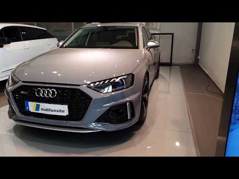 New 2020/2021 Audi RS4 Avant 450PS in Nardo Grey| Red brake calipers| Matrix LED