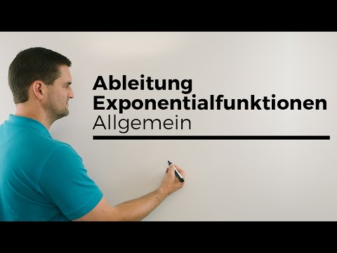 Exponentialfunktionen allgemein ableiten, y=a^x | Mathe by Daniel Jung