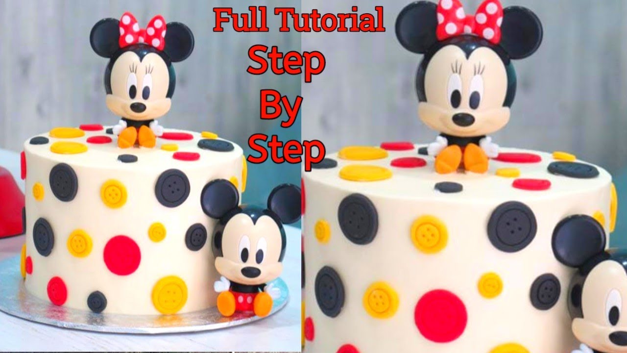Mickey And Minnie Mouse Cake | Mickey Mouse And Minnie Mouse Birthday Cake Topper | Seller FactG