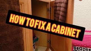 How To Fix A Cabinet Door That Stays Open And Won