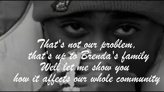 2Pac - Brenda&#39;s Got A Baby (lyrics on screen)