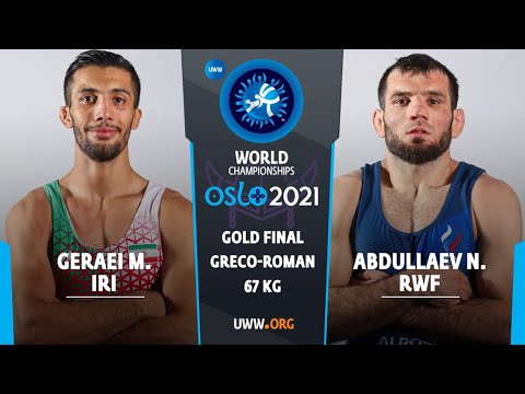 GOLD GR - 67 kg: M. GERAEI (IRI) v. N. ABDULLAEV (RWF)