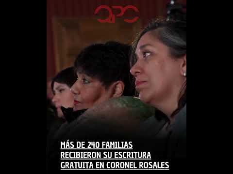 🏠📜 MÁS DE 240 FAMILIAS RECIBIERON SU ESCRITURA GRATUITA EN CORONEL ROSALES