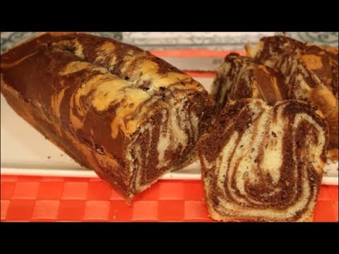 Cake zébré au chocolat