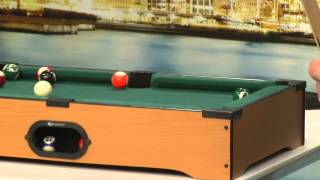 Playtastic Mini Billardtisch mit 2 Queues & 16 Kugeln