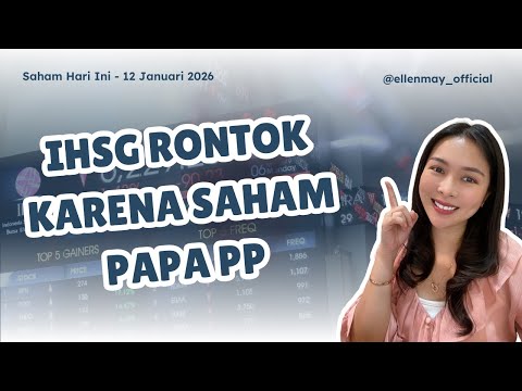 Saham Hari Ini 12 Jan 2026: IHSG Rontok Karena Saham Papa PP dan Hapsoro. Masih Aman Ga?