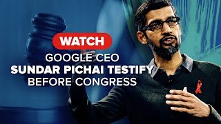 Watch Google CEO Sundar Pichai testify before Congress
