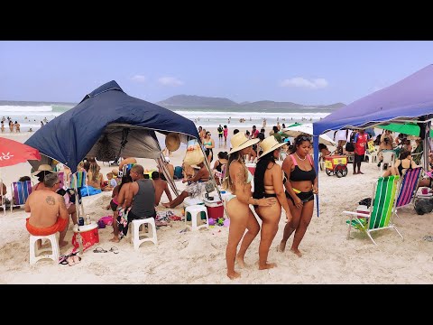 ❤️💙PRAIA DO FORTE 🏖️ SUPER LOTADA 🇧🇷4K
