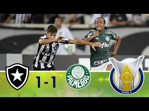Melhores momentos - Botafogo 1 x 1 Palmeiras - Campeonato Brasileiro (16/04/2018)
