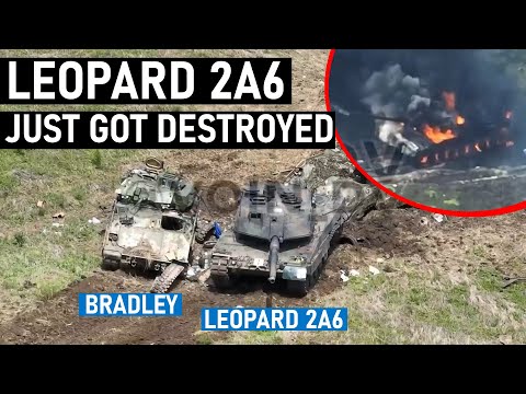 Leopard 2A6 Just got Destroyed. Ukraine lost Leopard 2A6 tanks