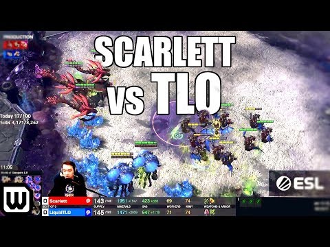 Starcraft 2: Heart of the Swarm! Scarlett (Zerg) vs TLO (Zerg)