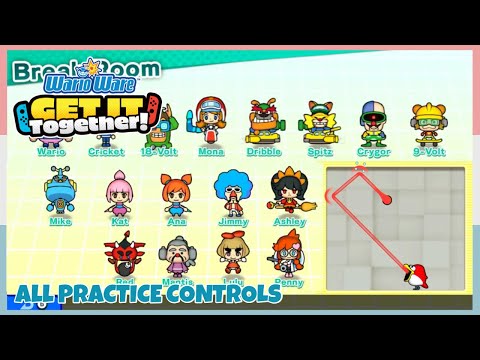 All Characters Practice Controls & Skills In WarioWare: Get It Together