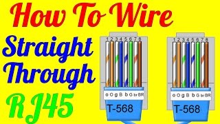How To Make Straight Through Cable Rj45 Cat 5 5e 6 ( Wiring Diagram)