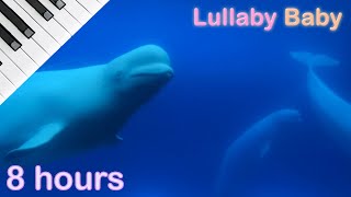 ✰ 8 HOURS ✰ Relaxing PIANO & UNDERWATER Sounds ♫ Lullaby Baby Sleep Music Instrumental