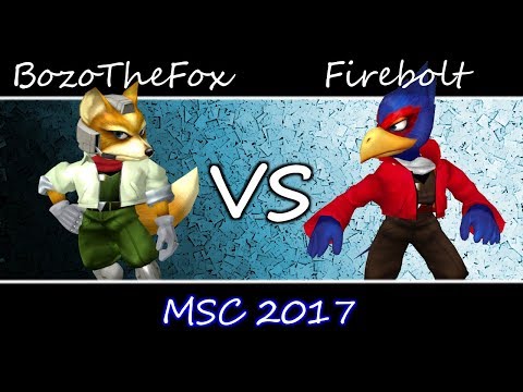 MSC 2017 SSBM -  Firebolt (Falco) vs Bozo the Fox (Fox) - Smash Melee Pools