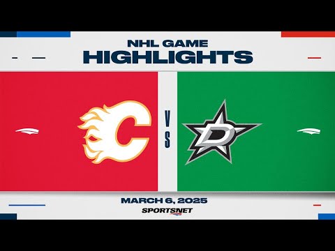 NHL Highlights | Flames vs. Stars - March 6, 2025