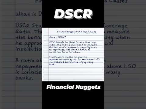, title : 'What is DSCR?'