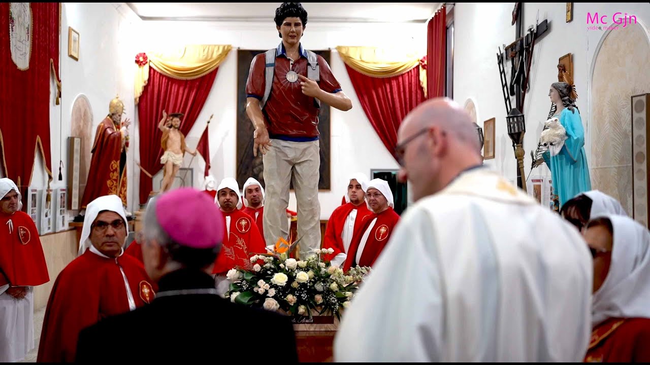 Benedizione della statua dedicata al beato Carlo Acutis