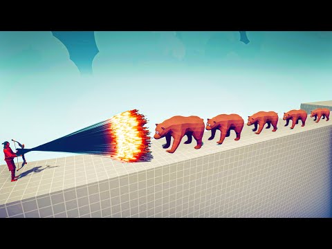 5x BEAR vs EVERY GOD - Totally Accurate Battle Simulator TABS