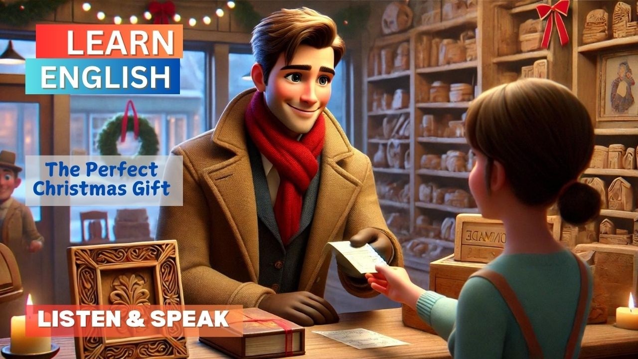 The Christmas Gift and the Post Office Adventure | English Listening Skills - Speaking Skills