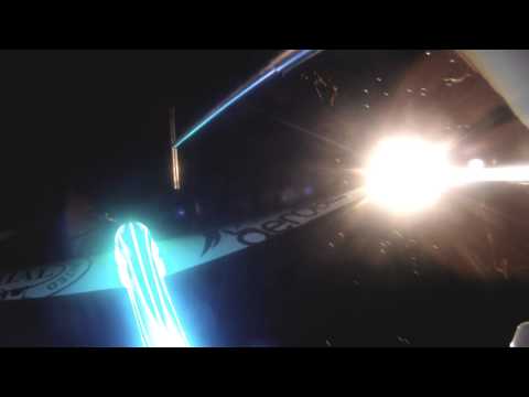 Glider Fx's MDM-1 Fox fireworks and lights sunset aerobatic display