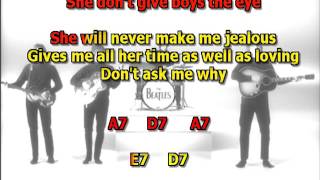 She&#39;s A Woman Beatles best karaoke instrumental lyrics chords cover