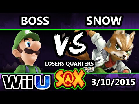 S@X - WS | Boss (Luigi) Vs. Snow (Fox) SSB4 Losers Quarters - Sm