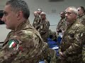 L’ordinario militare Monsignor Marcianò ringrazia i soldati per il lavoro in Kosovo