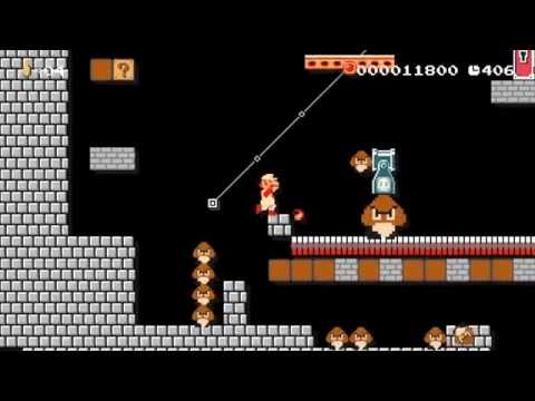 しいたけ城 Goomba castle by ただいまおかえり - SUPER MARIO MAKER - No Commentary 1AI 1AJ