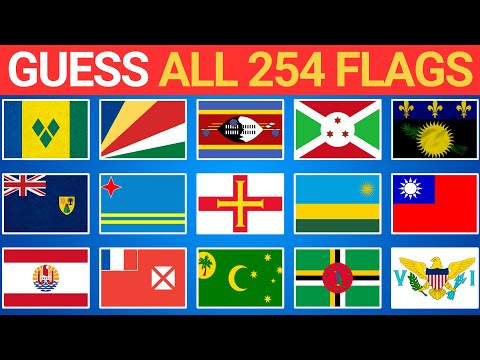 Guess ALL The 254 Flags In The World🌎 |THE ULTIMATE FLAG QUIZ