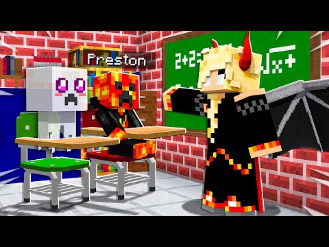 I Sent Baby Preston to MONSTER SCHOOL! - Minecraft