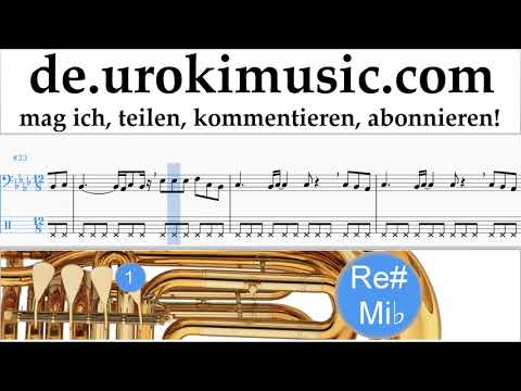 Tubaunterricht Ed Sheeran - Perfect Noten Lernen um-i995
