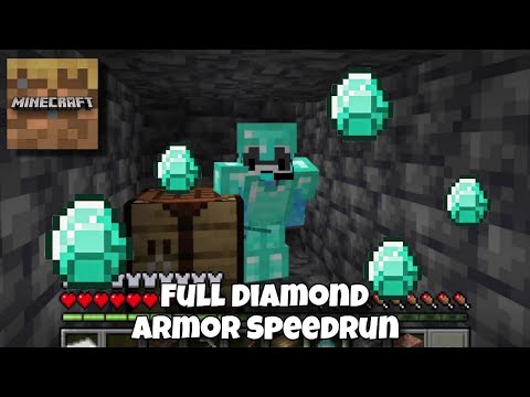 FULL DIAMOND ARMOR Speedrun in Minecraft Trial