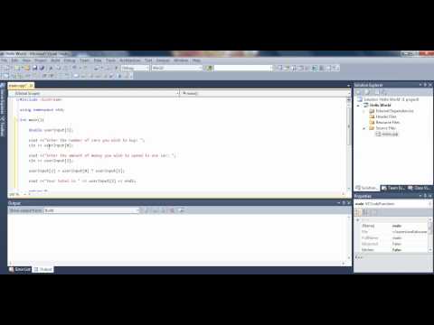 Microsoft Visual Studio C++ Tutorial 5 (Using Arrays Effectively), HD