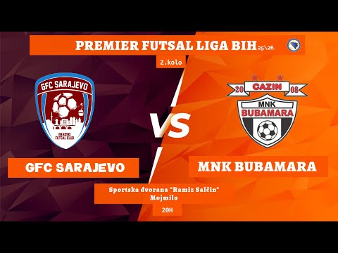 GFC Sarajevo vs MNK Bubamara | Premier futsal liga BIH 25/26 | 2. kolo