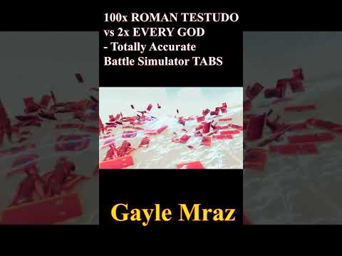 100x ROMAN TESTUDO vs 2x EVERY GOD   Totally Accurate Battle Simulator TABS #Shorts 8