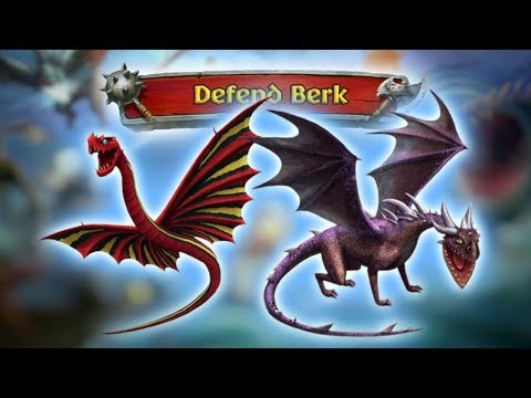 Slitherwing & Grim Gnasher vs. Fleet 500 ~ 505 - Defend Berk | Dragons: Rise of Berk