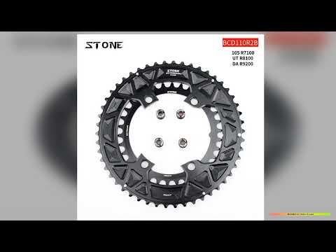 STONE Double Chainring BCD 110mm 4 Bolts for 105 R7100 Ultegra R8100 R9200 Dura Ace Road Bike