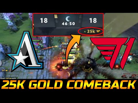 WTF 25K GOLD SWING! - T1 VS TEAM ASTER GAME 2 WHAT A COMEBACK ON TI10