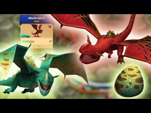 Mudraker — New Rare Dragon Max Level 175 Titan Mode | Dragons: Rise of Berk - Update 1.65
