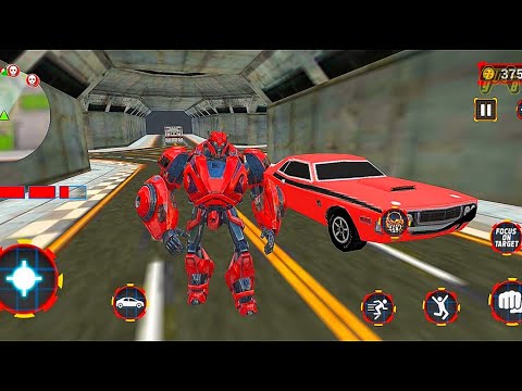 Cliff Hanger Mission Grand Robot Car Transform 3D Battle - Android Gameplay