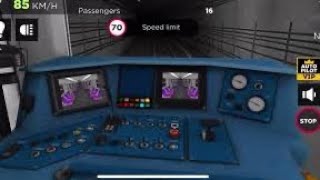 Underground metro station. Metro driver. Metro simulator.