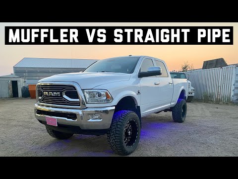 6.7 Cummins STRAIGHT PIPE vs MUFFLER