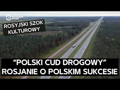 Rosjanie z zachwytem przyglądają się polskiej infrastrukturze i otwarcie mówią o "cudzie drogowym"