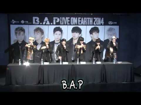 [VIDEO] B.A.P - 140309 B.A.P Live On Earth Seoul 2014 Press Conference