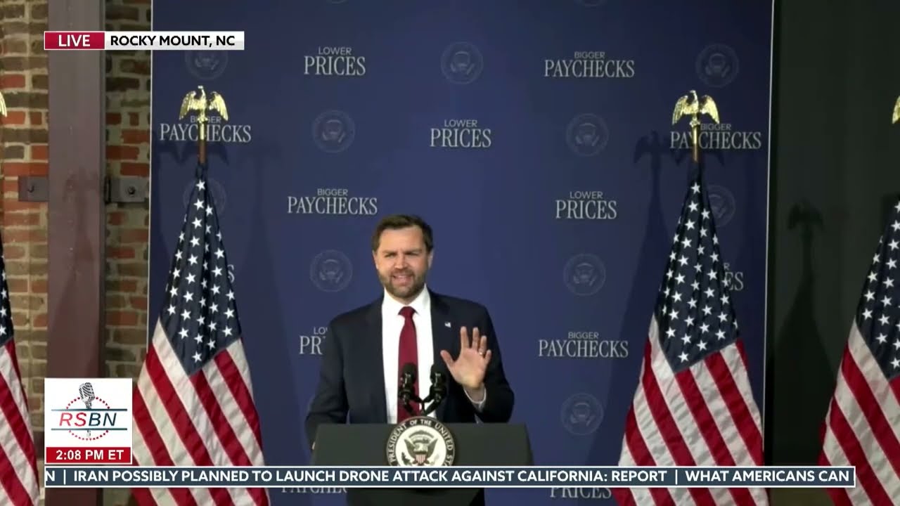 FULL EVENT: Vice President Vance Delivers Remarks in Rocky Mount, NC - 03/13/26