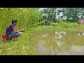 Best Fishing Video Catching Fish By Hook In Village