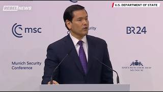 Marco Rubio calls on Europe to step up during memorable Munich security speech